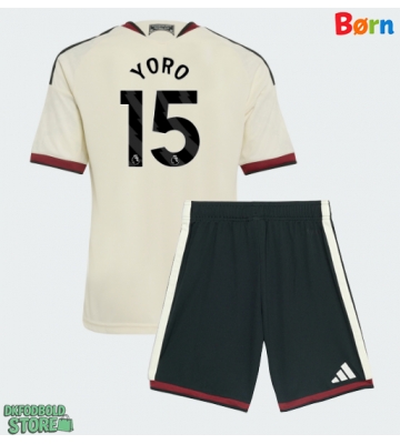 Manchester United Leny Yoro #15 Replika Babytøj Tredje sæt Børn 2026-27 Kortærmet (+ Korte bukser)